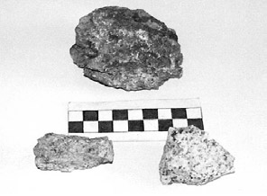 Figura 21. Muestras de cobre y hierro filonal extraídas de la mina Virgen del Carmen