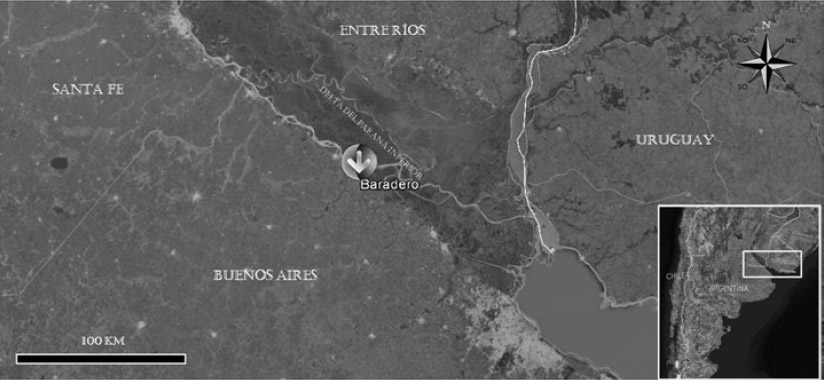 Figura 1: Ubicación del sitio Cementerio Indígena de Baradero