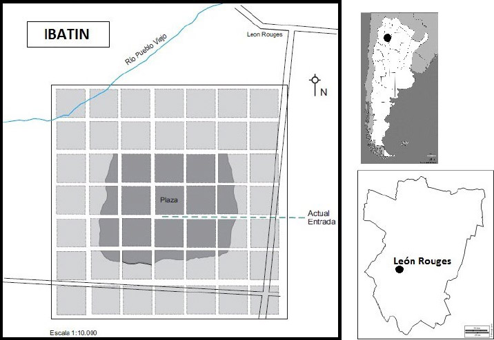 Figura 2. Plano de la antigua San Miguel de Tucumán