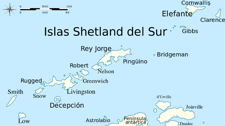 Figura 1. Islas Shetland del Sur