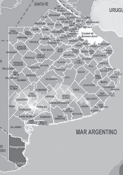 Figura 1. Ubicación del partido de Patagones