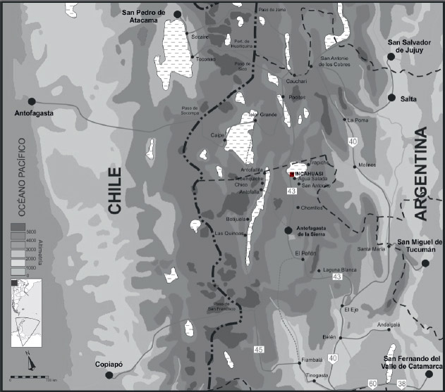 Figura 1: Localización del Mineral de Incahuasi